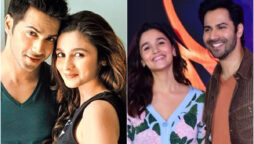 Varun Dhawan and Alia Bhatt were photographed together at an event