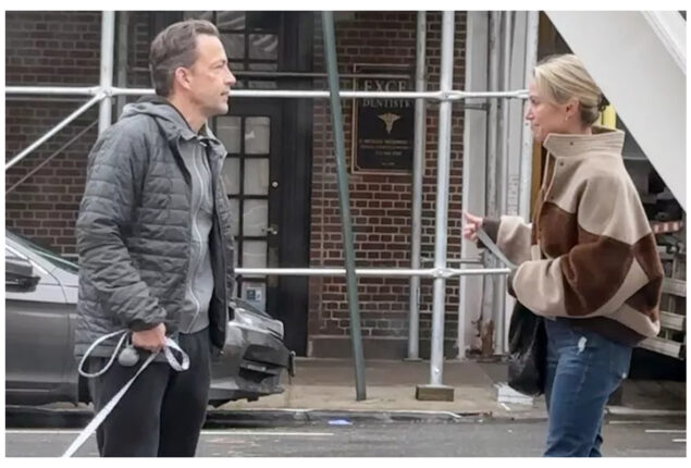 Amy Robach and her ex husband Andrew Shue were seen in NYC