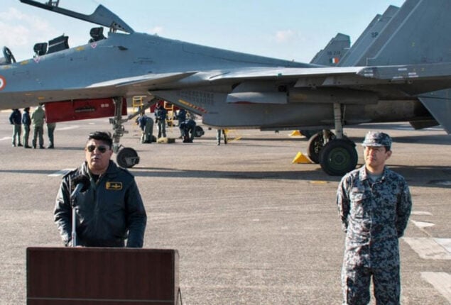 Japan and India conduct the first combined fighter jet exercise