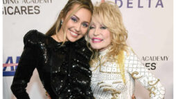 Miley Cyrus and Dolly Parton