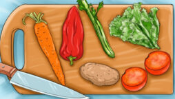 Brain Teaser: Find the unusual thing on the vegetable board picture 