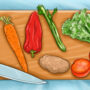 Brain Teaser: Find the unusual thing on the vegetable board picture 