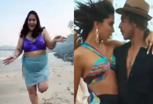A plus-size influencer dance to “Besharam Rang” goes viral