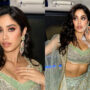 Janhvi Kapoor looks glamourous in green at Anant Ambani’s engagement