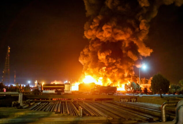 Iran’s oil plant suffers a major fire