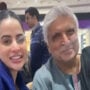 Uorfi Javed spotted with Javed Akhtar in Delhi