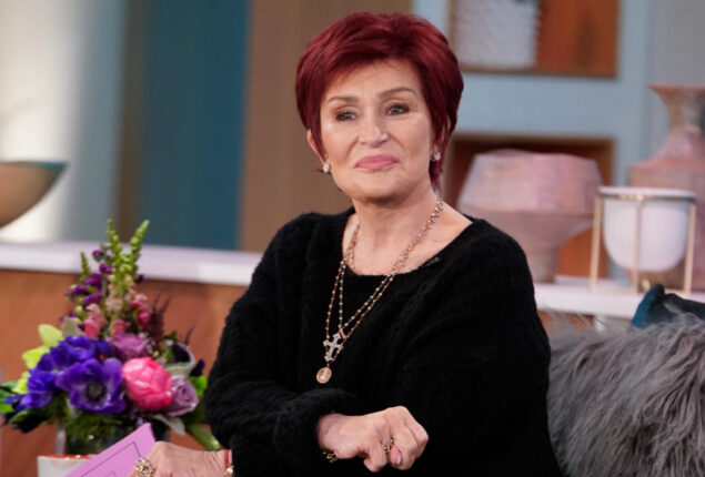 Sharon Osbourne returns to work after health scare