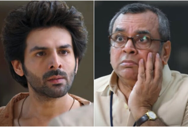 Kartik Aaryan admits he was hesitant to slap Paresh Rawal