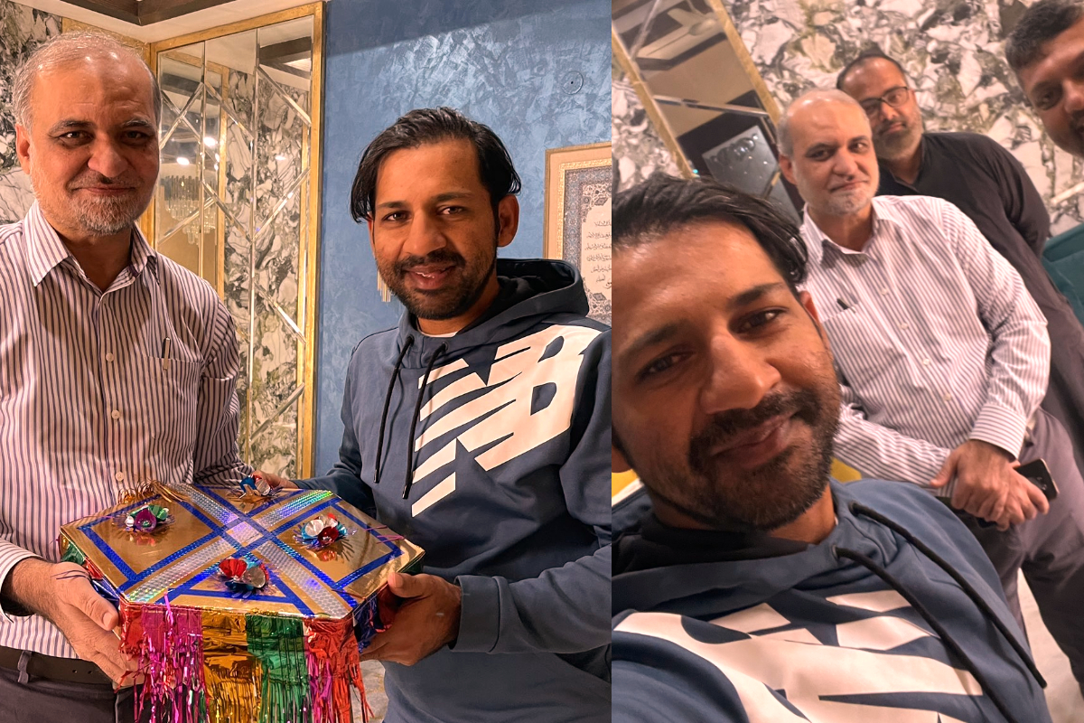 Hafiz Naeem visited Sarfaraz Ahmed