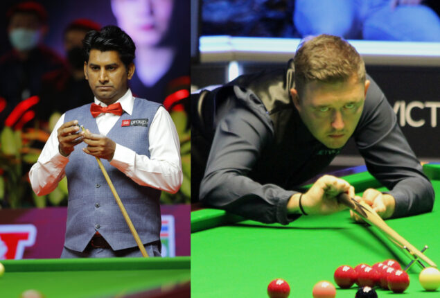 Asjad Iqbal compete Kyren Wilson