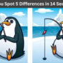 Spot The Difference: Find five differences in 14 seconds