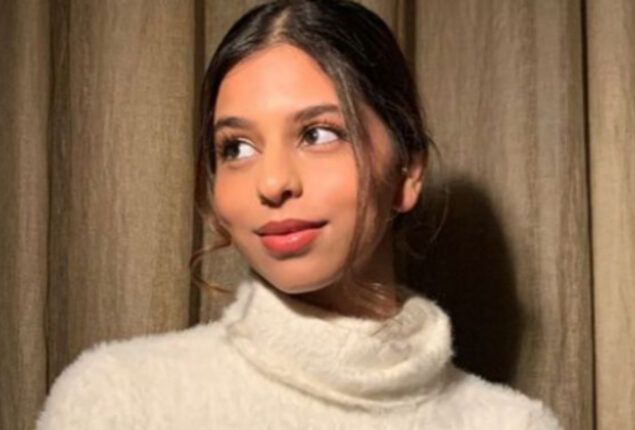 Watch: Suhana Khan looks stylish in black silk dress