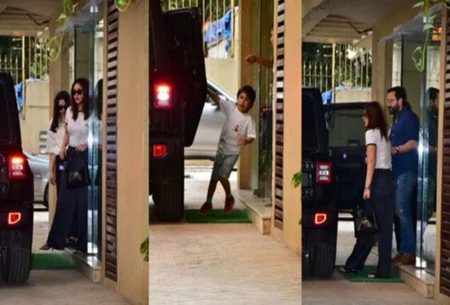 Kareena Kapoor & Saif Ali Khan visited Ranbir & Alia’s house