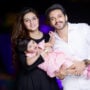 Drama Tere bin actor Wahaj Ali with wife and children