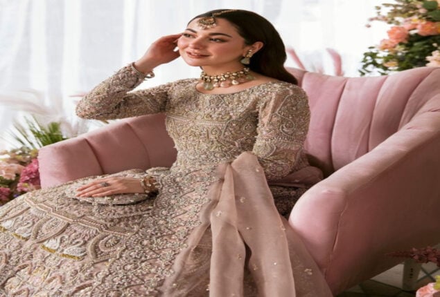 Hania Aamir looks stunning in bridal attire