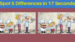 Spot the differences: In 17 seconds, can you find five differences
