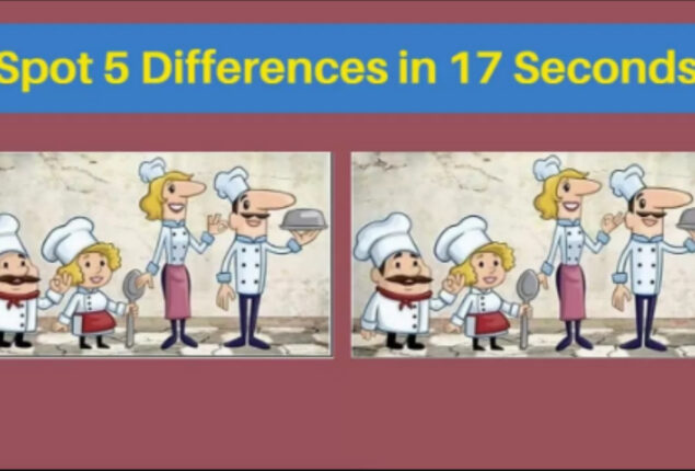 Spot the differences: In 17 seconds, can you find five differences