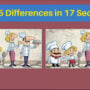 Spot the differences: In 17 seconds, can you find five differences
