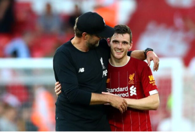 Andy Robertson praised manager Jurgen Klopp