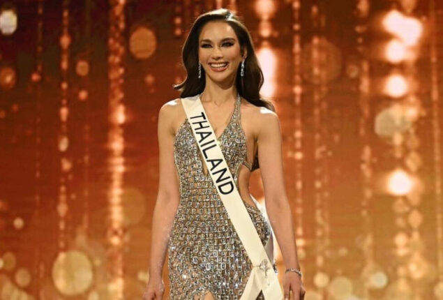 Miss Universe Thailand 2022 wears dress in memory of her father