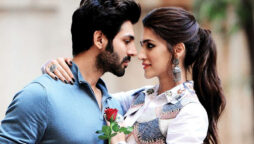 Kartik Aaryan and Kriti Sanon celebrate the release of Shehzada trailer 