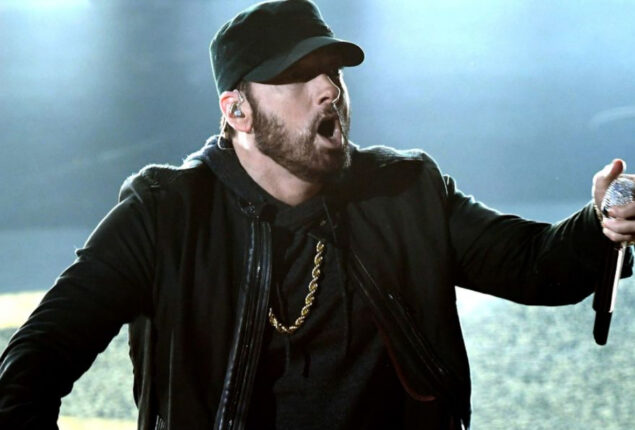 Eminem provides autographed shoes for a charitable auction