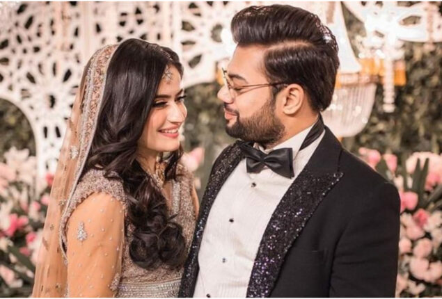 Aroob Jatoi and Ducky Bhai perform impressive dance moves at their Walima