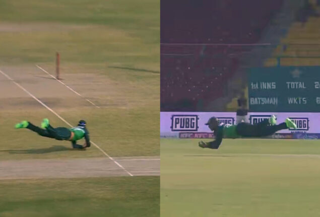 PAK vs NZ: Agha Salman took incredible catch in opening ODI