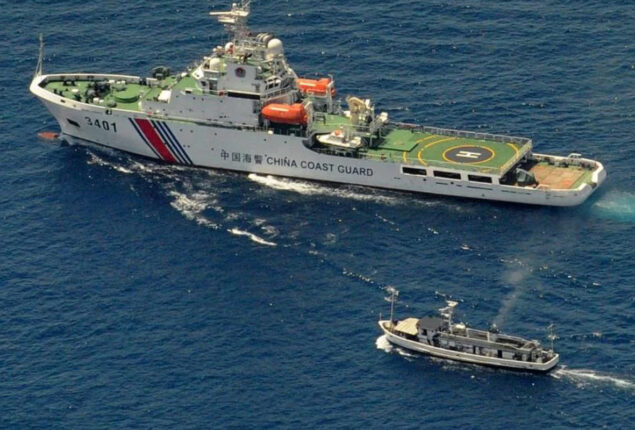 Indonesia sends a warship to monitor China coast guard vessel