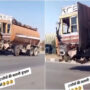 Driver of a truck with no front wheels goes viral