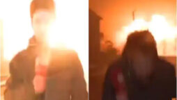 French journalist just missed a Russian missile goes viral