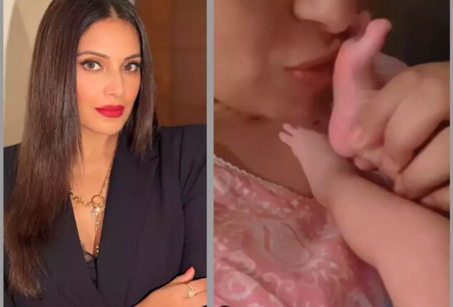 Bipasha Basu kisses feet of daughter Devi in new adorable video