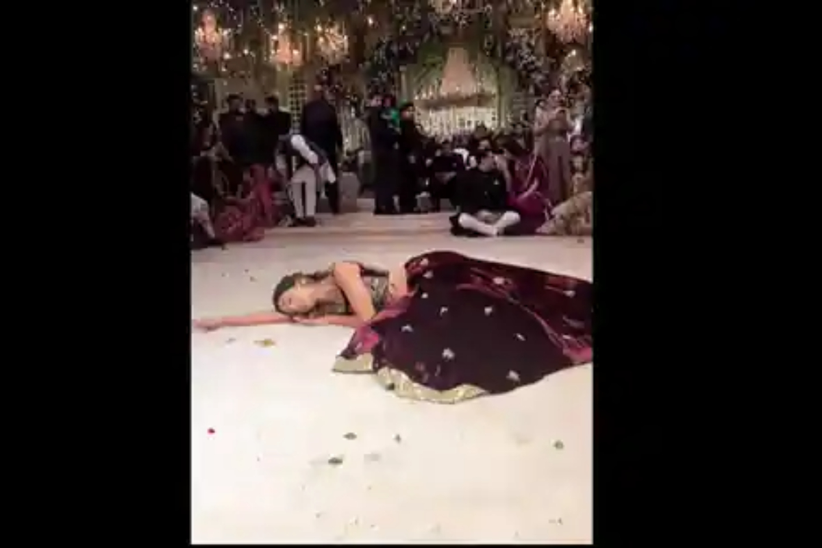 Woman sensually dance