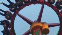 Tourists in China hang upturned on broken theme park ride: Watch