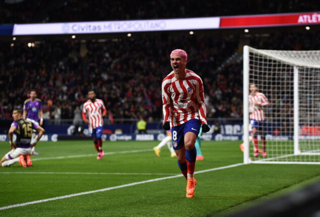 Atletico Madrid defeated Real Valladolid in La Liga