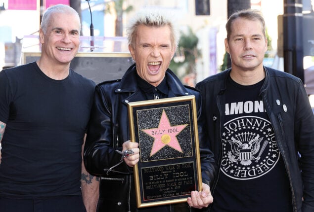 Billy Idol Honored with a Star on the Hollywood Walk of Fame