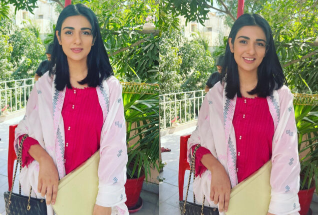 Sarah Khan looks fabulous in beautiful outfit