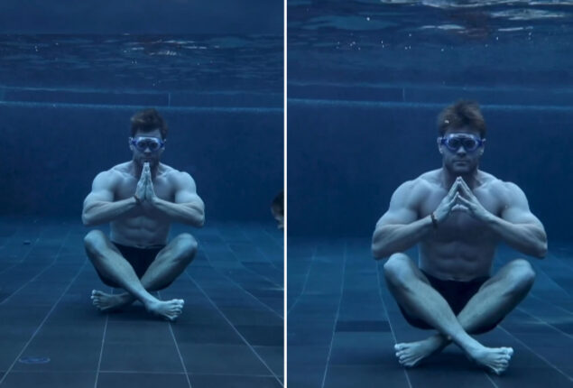 Dwayne applauds Chris Hemsworth as he completes 200 minutes underwater