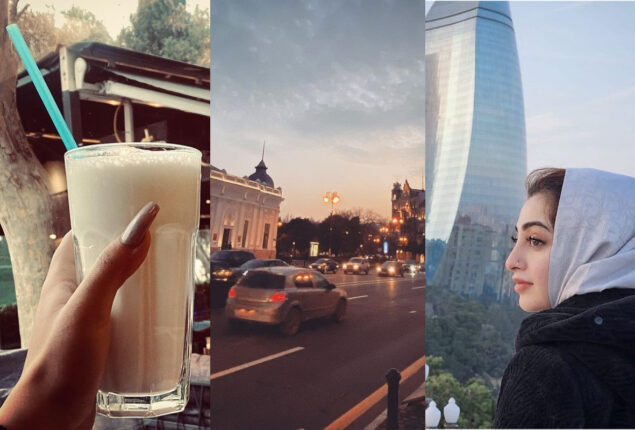 Nawal Saeed in latest photos captures the beauty of Baku
