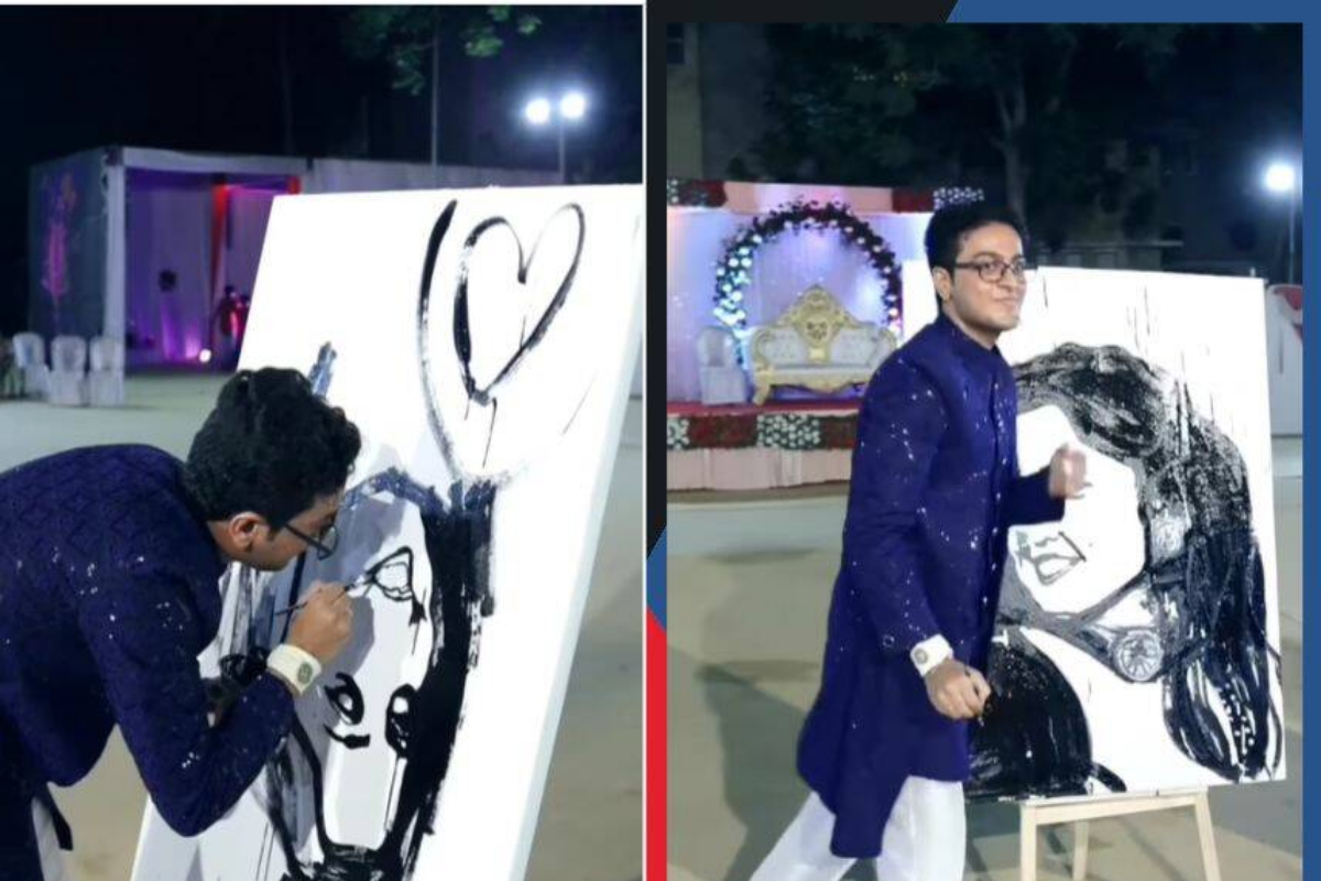 Groom surprises bride