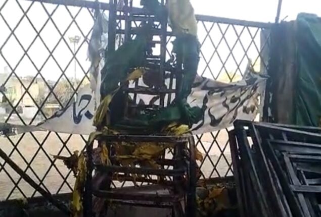 LG polls: Election camp set on fire in Karachi’s Saudabad area