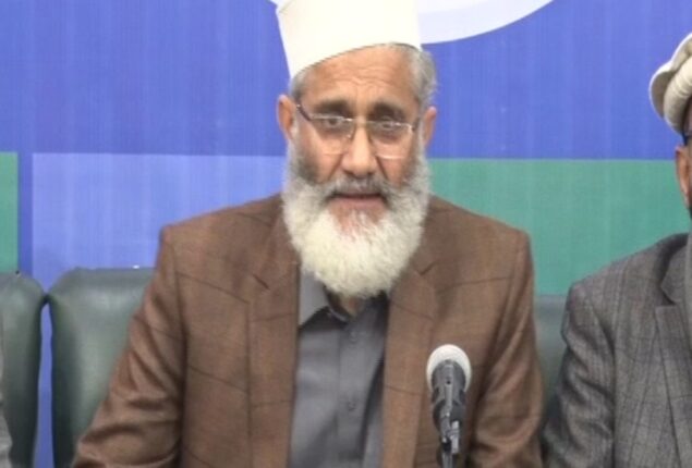 JI’s Siraj ul Haq announces to celebrate ‘Youm-e-Tashakkur’ on January 20