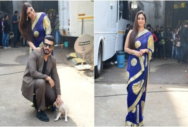 Tabu, Arjun Kapoor spend time with pups ahead of Kuttey’s release