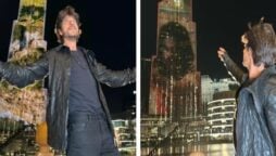 Shah Rukh Khan watches ‘Pathaan’ trailer at Burj Khalifa