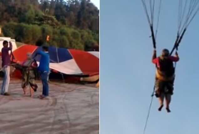 80-yr-old grandmother paragliding video goes viral
