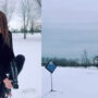 Women shoot balloon flaming arrow while doing handstand: Watch