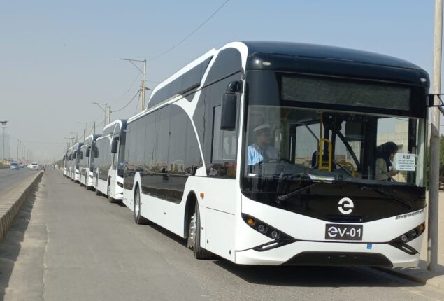 Pakistan’s first electric bus service launched in Karachi