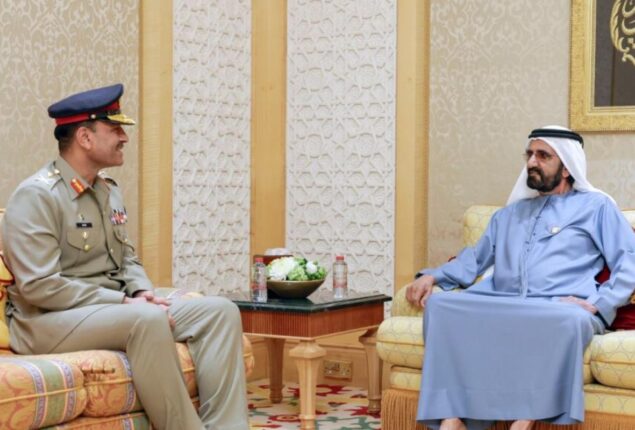 COAS Gen Munir discusses bilateral relations with UAE PM