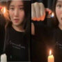 In viral video a girl is seen lighting candle with its own smoke