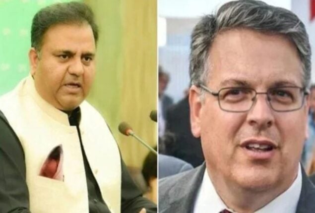 Fawad Chaudhry meets US ambassador Donald Blome